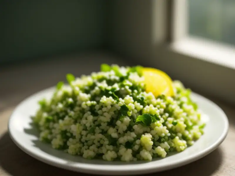 Tabbouleh z bulguru z miętą i cytryną